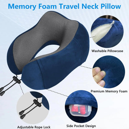 Almohada Cervical de Viaje | Soporte Ergonómico en Memory Foam