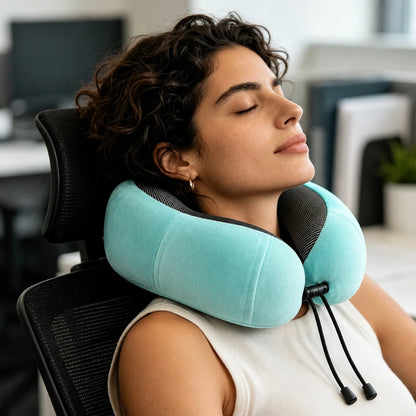 Almohada Cervical de Viaje | Soporte Ergonómico en Memory Foam