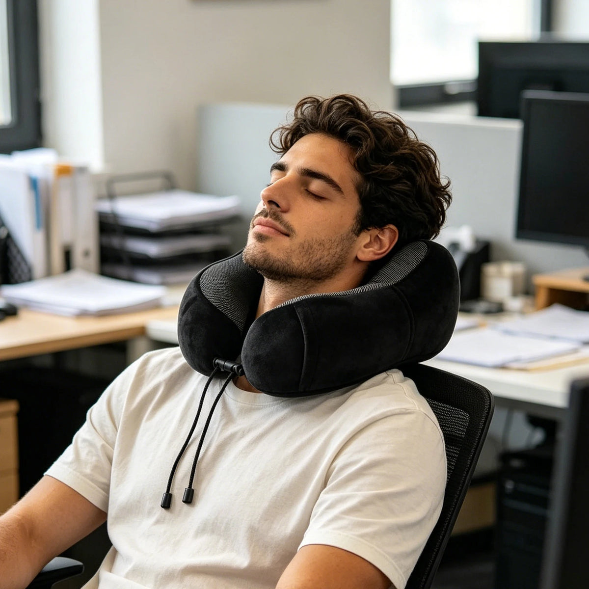 Almohada Cervical de Viaje | Soporte Ergonómico en Memory Foam