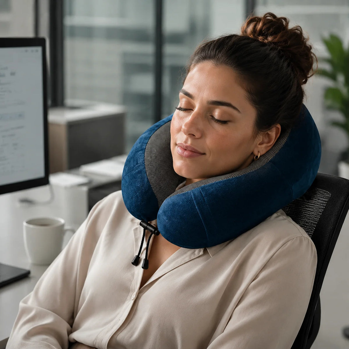 Almohada Cervical de Viaje | Soporte Ergonómico en Memory Foam
