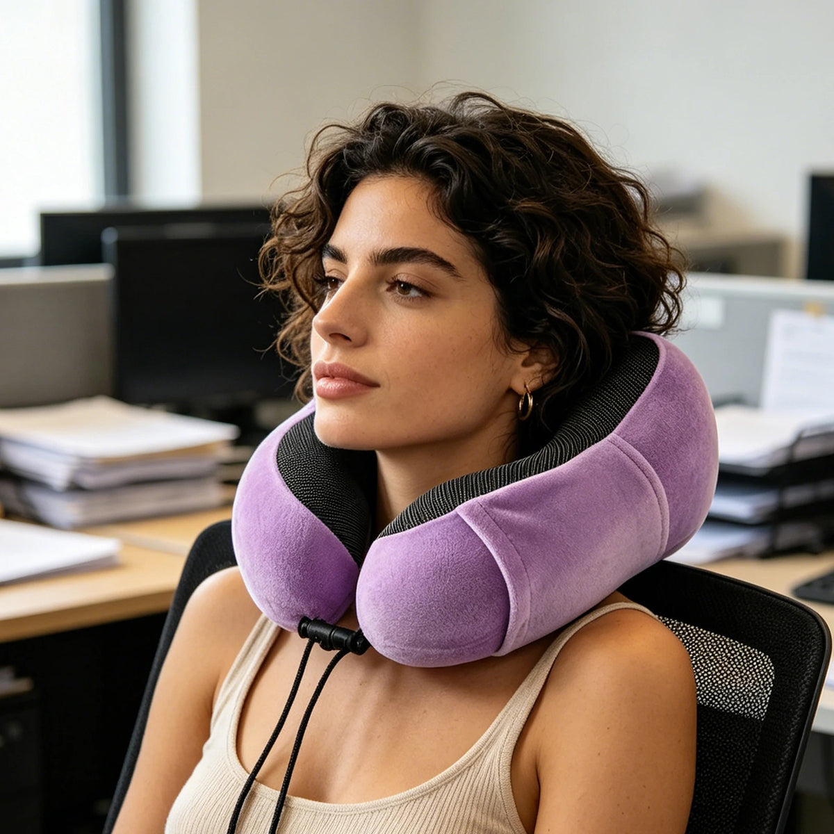 Almohada Cervical de Viaje | Soporte Ergonómico en Memory Foam