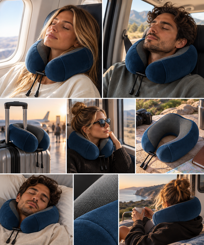 Almohada Cervical de Viaje | Soporte Ergonómico en Memory Foam